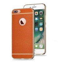 Apple Iphone 6 / 6S Plus Handy HüLle Schutz Case Chrom Back Cover Slim Braun