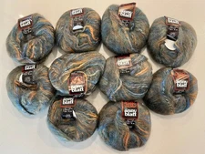 Fils ANNY BLATT YARN Lot of 10  ~  52% MOHAIR 500G ~Bright' Anny