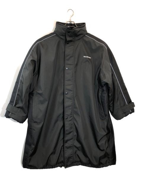 Nylon Oversized Coat 18AW Logo Print Snap Button Unisex Outerwear