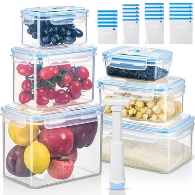 LemonRoad 33 Piece Vacuum Seal 11.02 inches (L) x 6.3 (H), Blue