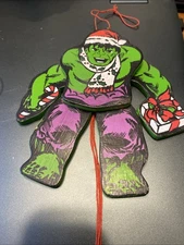 1981 Marvel Comics Santas World Kurt S Adler The Hulk Pull Puppet Ornament