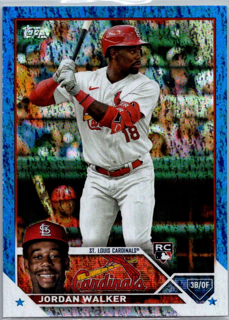 2023 Topps #344 Jordan Walker Blue Foilboard #/999
