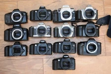 Lot of (13) Canon 35mm SLR Autofocus Camera Bodies (UNTESTED)