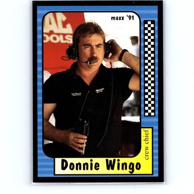 1991 Maxx Donnie Wingo Rookie #128 Bud Moore Engineering