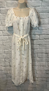 chinese dress ladies Linen white dress