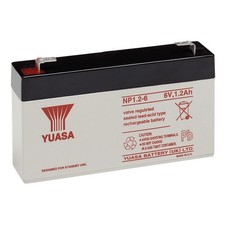 Yuasa Yuasa NP1.2-6-Yuasa NP1.2-6 SLA Battery 6Volt 1.2AH
