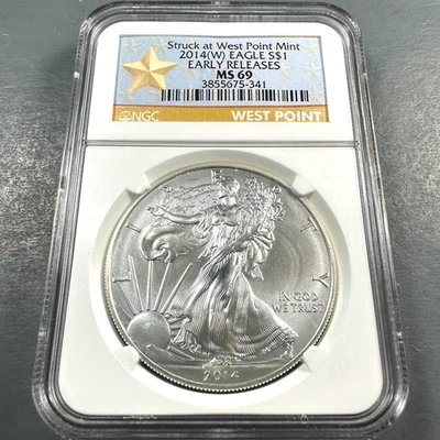 American Eagle MS 69 Graded 2014 Silver Bullion Coins for sale | eBay
