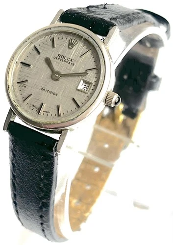 Ladies Rolex Oysterdate Precision Watch Vintage Swiss Made Rare