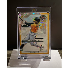 2025 Panini Prospect - Rodney Green Jr. Gold Ice Uniform Match /10 #141 - A’s