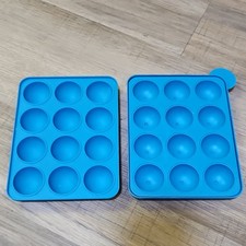 Blue Silicone Sphere Chocolate Molds Set of 2...