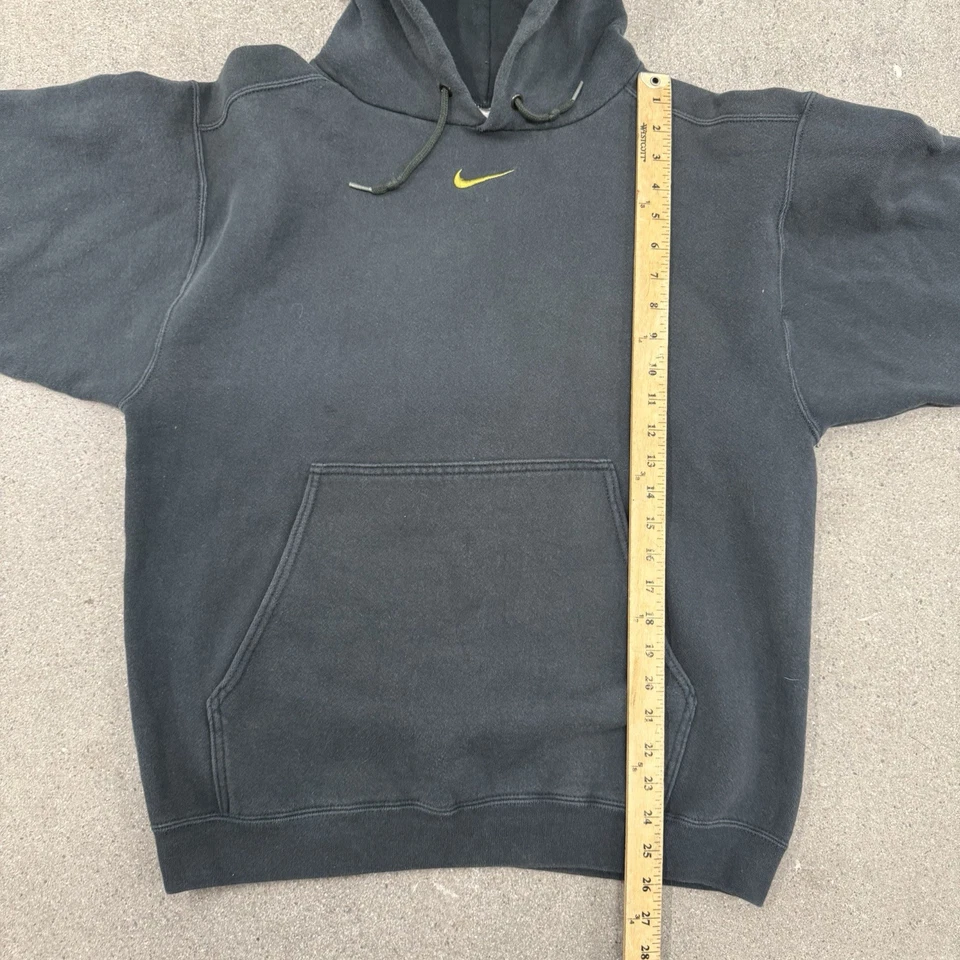 Vintage 90s Nike Center Swoosh Hoodie Jade Green Travis Scott Size Medium - Image 3 of 4