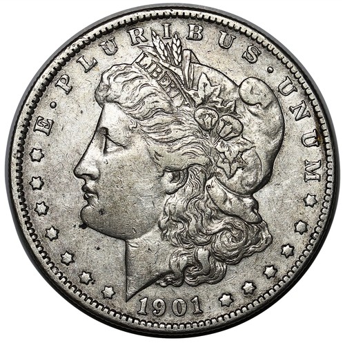 1901-S Morgan Silver Dollar Coin, Choice VF++/XF Better Date