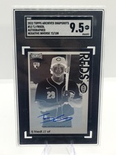 TJ Friedl 2022 Topps Archives Snapshots RC Neg Inv On-Card Auto /100 SGC 9.5!