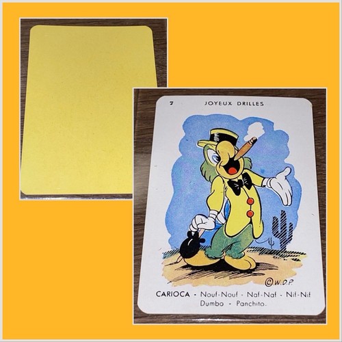 VINTAGE WALT DISNEY MICKEY MOUSE 🎥 CARD GAME JOSE CARIOCA PLAYING CARD RARE