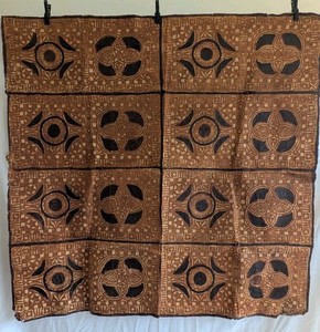 Samoan Siapo Tapa Cloth Vintage Large Pacfic Island Art