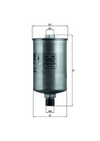 Mahle Kraftstofffilter Kl 88 FüR Audi Autobianchi Vw