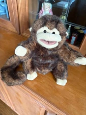 Folkmanis Hand Puppet  Full Body Small 11" Monkey w Long Tail
