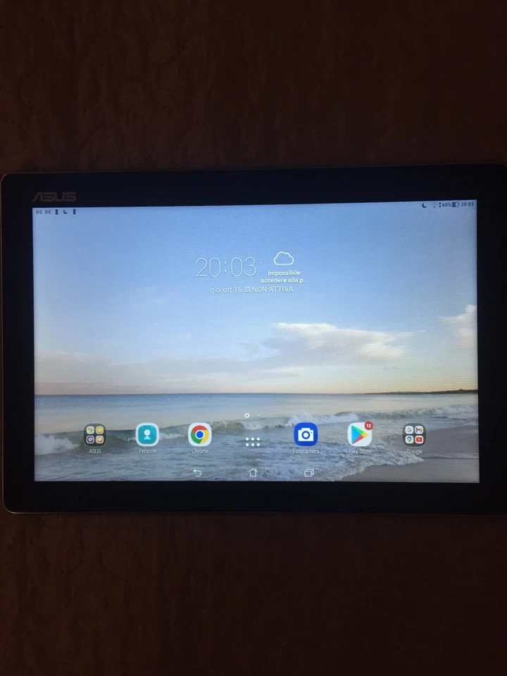 tablet Asus P00C android usato nero e grigio - Immagine 3 di 4