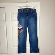 Vintage Disney Minnie Mouse Painted Jeans Womens Mid Rise Distressed