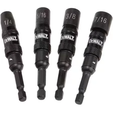 DeWalt 4 Piece Impact Ready Magnetic Pivoting Nut Driver Set, DWPVTDRV, New