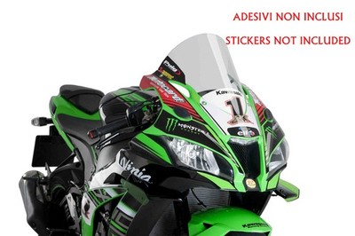 PUIG R-RACER SCHEIBE FUR FUR KAWASAKI ZX-10RR 17-20 TRANSPARENT