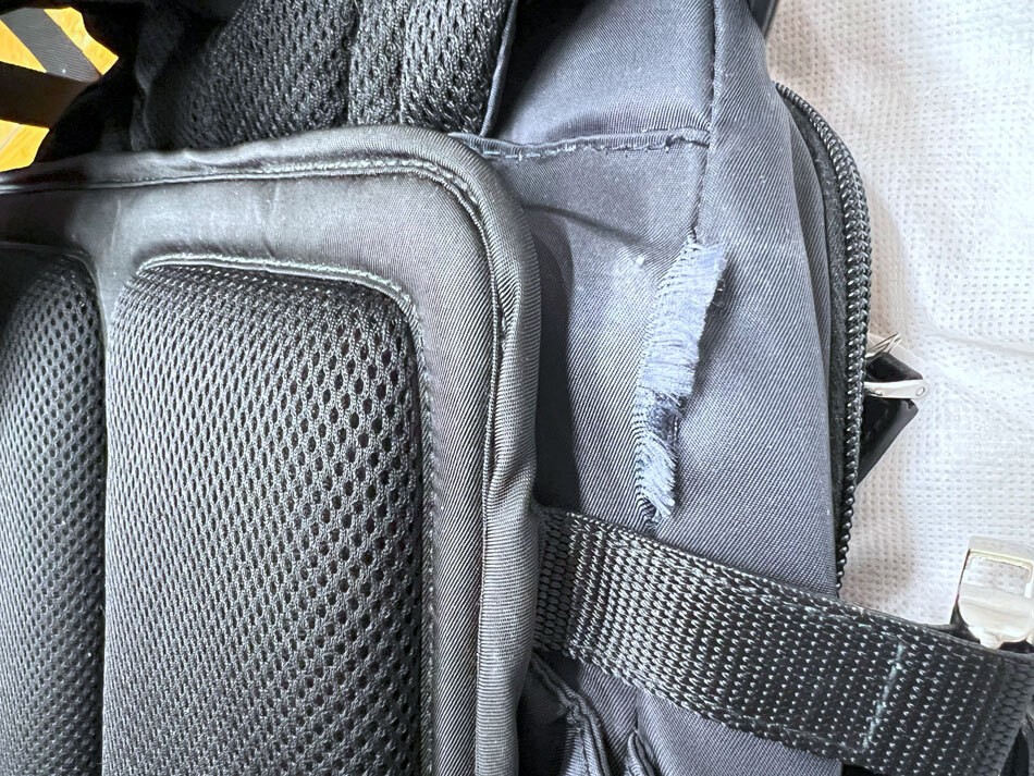 PRADA Rucksack Backpack Rucksack Nylon Saffiano Leather Navy 2VZ028 Used from ja thumbnail 7