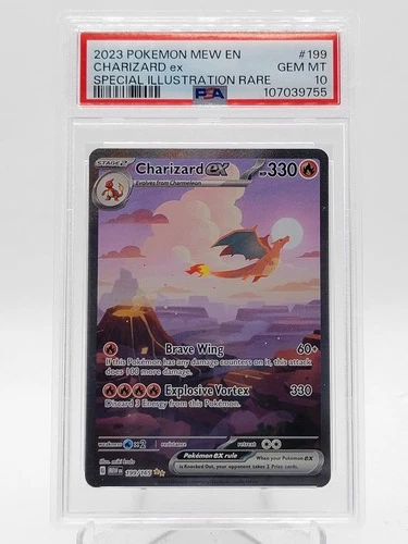 CHARIZARD EX 2023 POKEMON 151 SPECIAL ILLUSTRATION RARE #199 PSA 10 Q3963