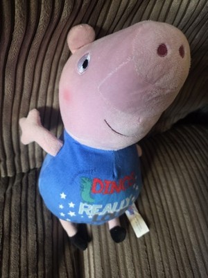 Offizielles Peppa Pig George Stofftier Plüsch-Dinos machen wirklich laute Geräusche 30 cm/12 Zoll