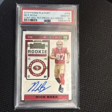 2019 Panini Contenders - Rookie Ticket RPS Nick Bosa #108 Ticket Stub /97  12-23