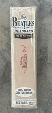 Vintage 1960s THE BEATLES Beige Reversible Headband By Better Wear Inc.