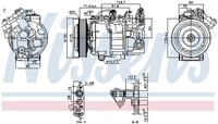 Nissens Kompressor Klimaanlage FüR Renault Megane III Grandtour 1.5 Dci