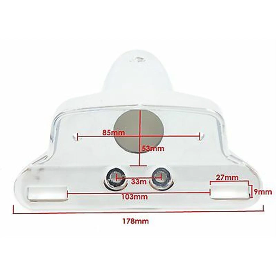 Soporte de lámpara de luz trasera tipo estilo Lucas vintage para Triumph, AJS, BSA 62-21511 Foto 3 de 4