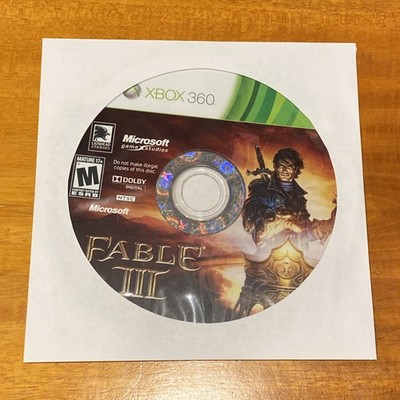 Fable 3 (Xbox 360) Disc Only, Tested, Working