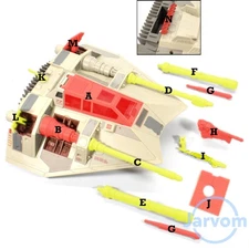 Star Wars 3.75" 2010 SOTDS Vintage Collection Snowspeeder Individual Parts