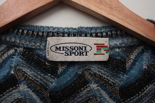 Missoni Sport Wool Mohair Blend V-Neck Cardigan Men's 54 - Picture 5 of 7