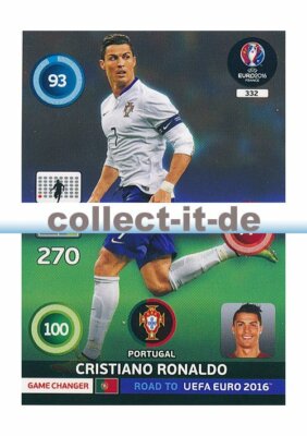 Panini Road to UEFA EURO 2016 - 332 - Cristiano Ronaldo - Game Changer
