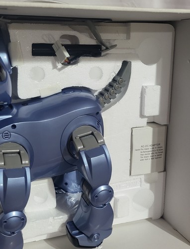 Nuevo i-Cybie RC Blue Robot Dog de Tiger Electronics ~ De colección 2001 Hasbro #70699 - Imagen 7 de 8