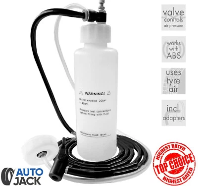 Air Pressure Brake Clutch Bleeder Kit – ABS Compatible 500ml Tank One Man Tool - Image 1 of 4