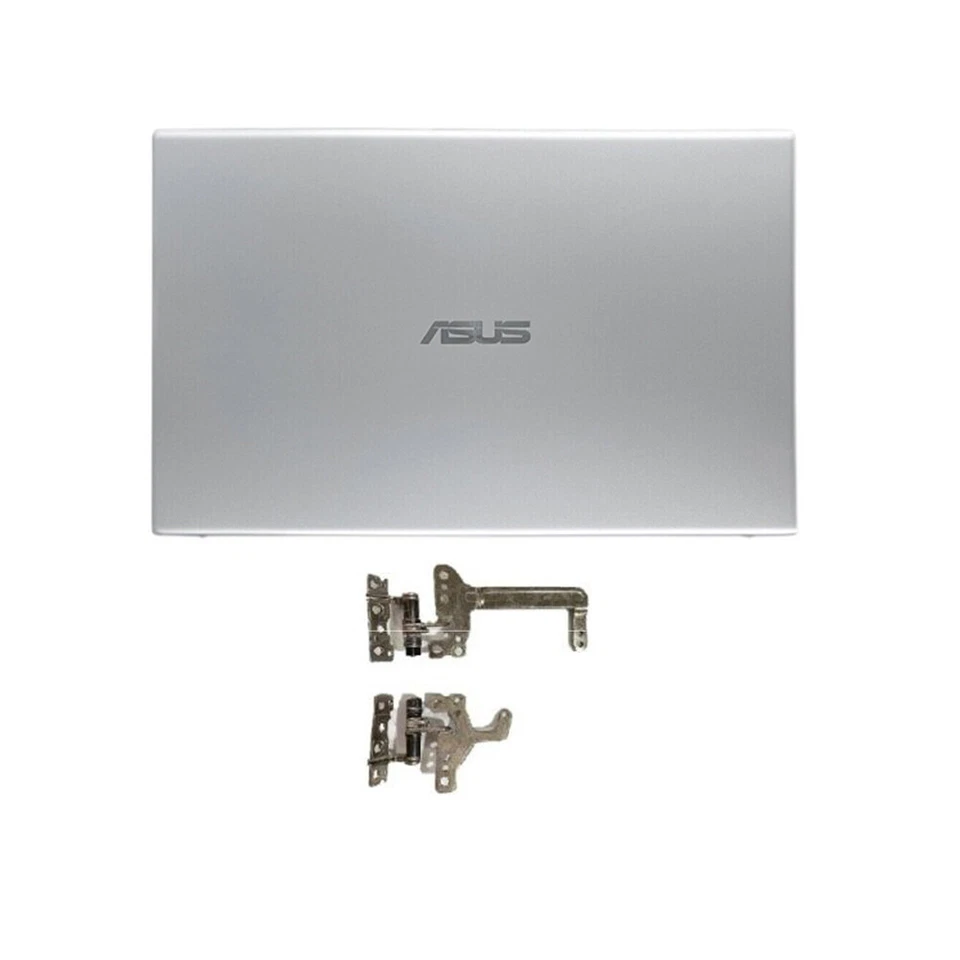 Nueva cubierta trasera LCD plateada para ASUS VivoBook X512 X512U V5000F + bisel frontal + bisagras Foto 2 de 4