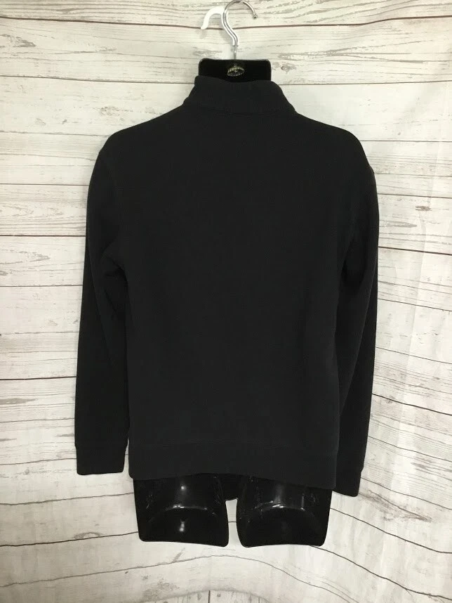 Pullover Port Authority Para Hombre 1/4 Cremallera "R&W Rojo y Blanco" Negro Talla S Pequeño Foto 2 de 4