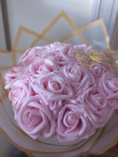 Pink Roses Bouquet Fake Flowers Bouquet Everlasting Artificial VALENTINE'S DAY