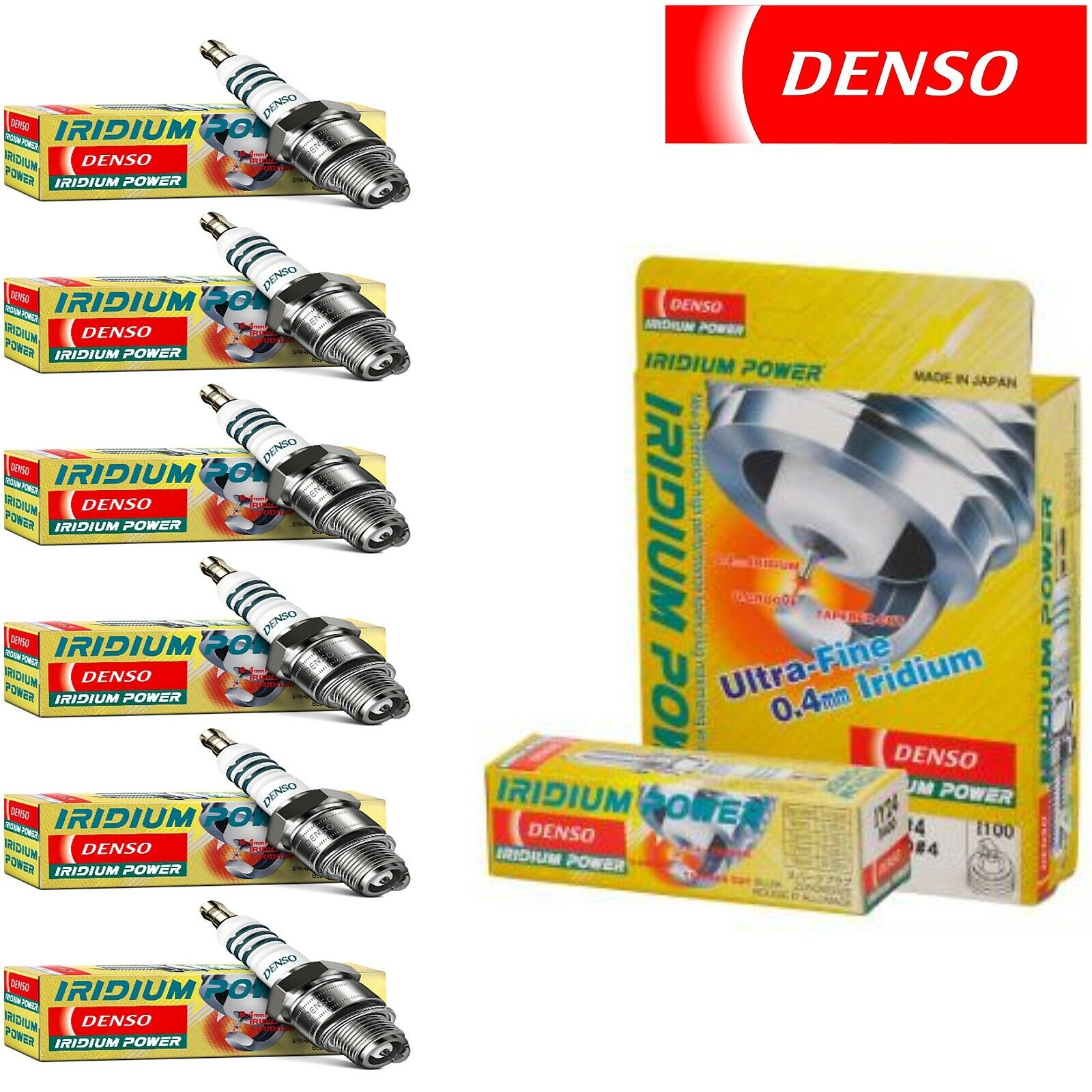 6 Pack Denso Iridium Power Spark Plugs for 1984-1989 NISSAN 300ZX V6-3.0L