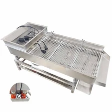 110V Full Stainless Linear Vibrating Screen (JG40-95,15mm)Straight Shaker Sieve
