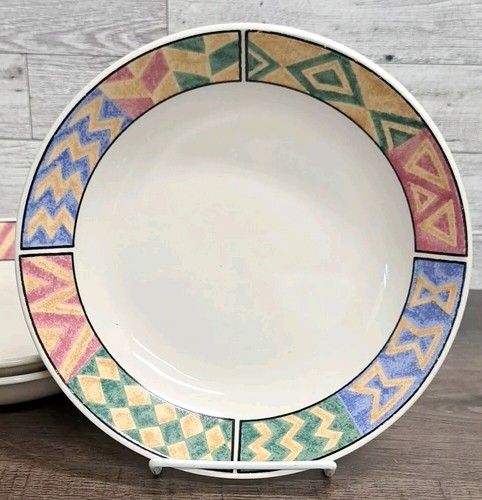 VTG '97 Majesticware Sakura Monterey Southwestern 8" Soup Bowls Salad Sue Zipkin - Picture 7 of 24