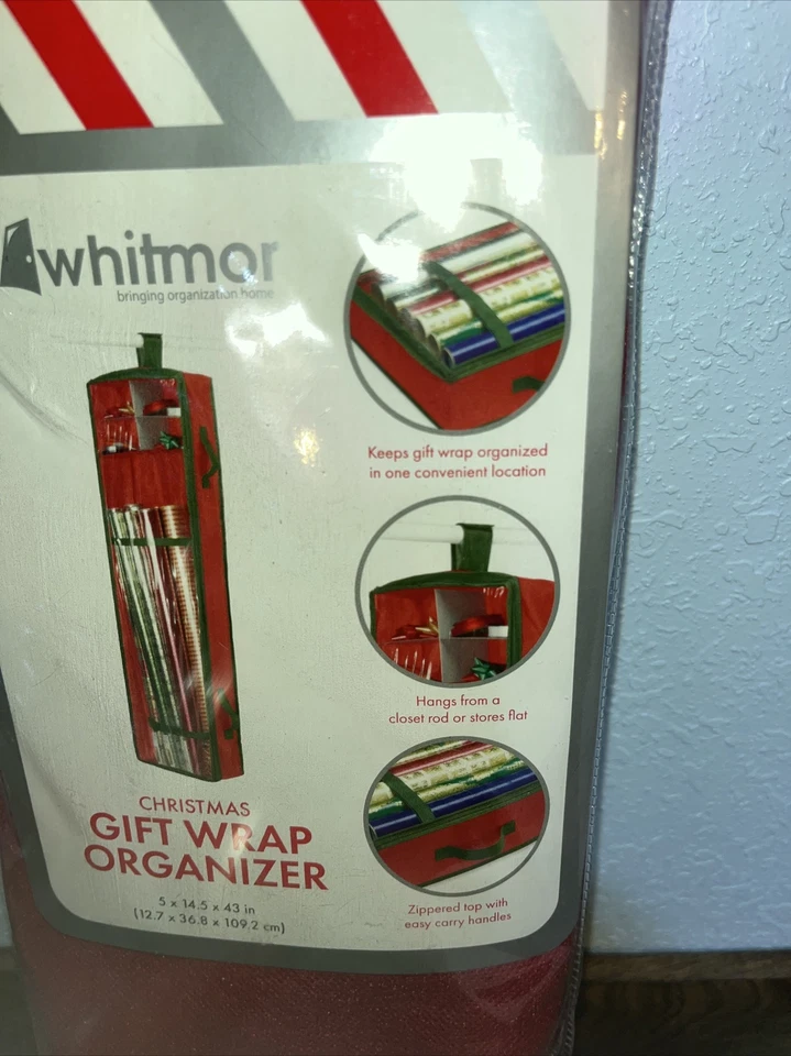 Christmas Gift Wrap Storage Organizer - Image 3 of 4