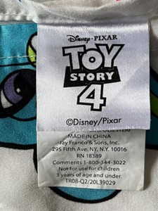 Toy Story 4 - Full / Double Flat Sheet ONLY - Disney Pixar Woody Buzz Lightyear