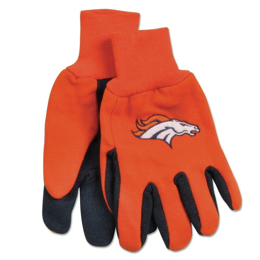 SPORTS TEAM UTILITY Gloves PAIR: DENVER BRONCOS - 6 PACK