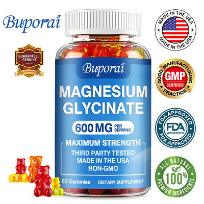 Magnesium Glycinate 600mg - Improved Sleep, Calm,  Leg Cramp, Relief Stress