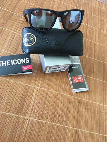 RB4165 WHITE SILVER RAY-BAN JUSTIN SUNGLASSES MTF-003 - Picture 2 of 8