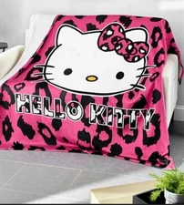 Hello Kitty LeopardExtra Large Fleece Throw Blanket